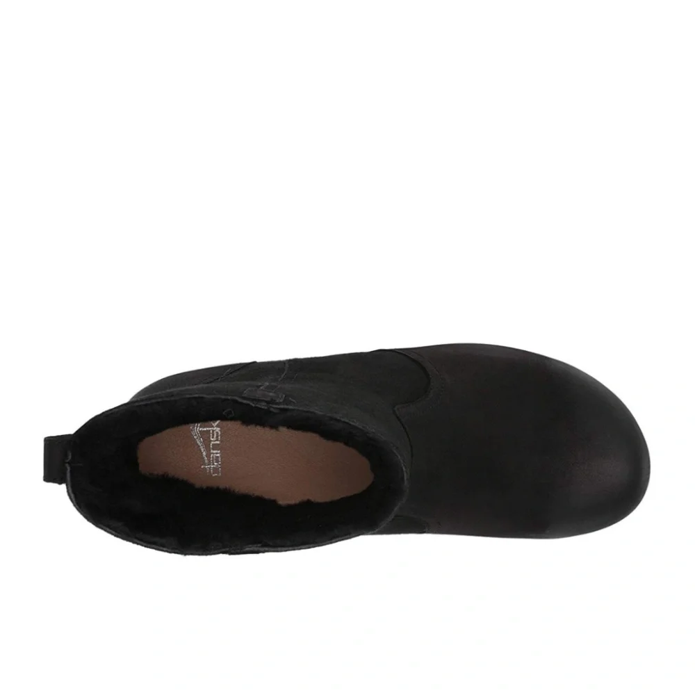 Dansko Bettie Black Burnished Nubuck Booties Sz 36/6 - Picture 2 of 10